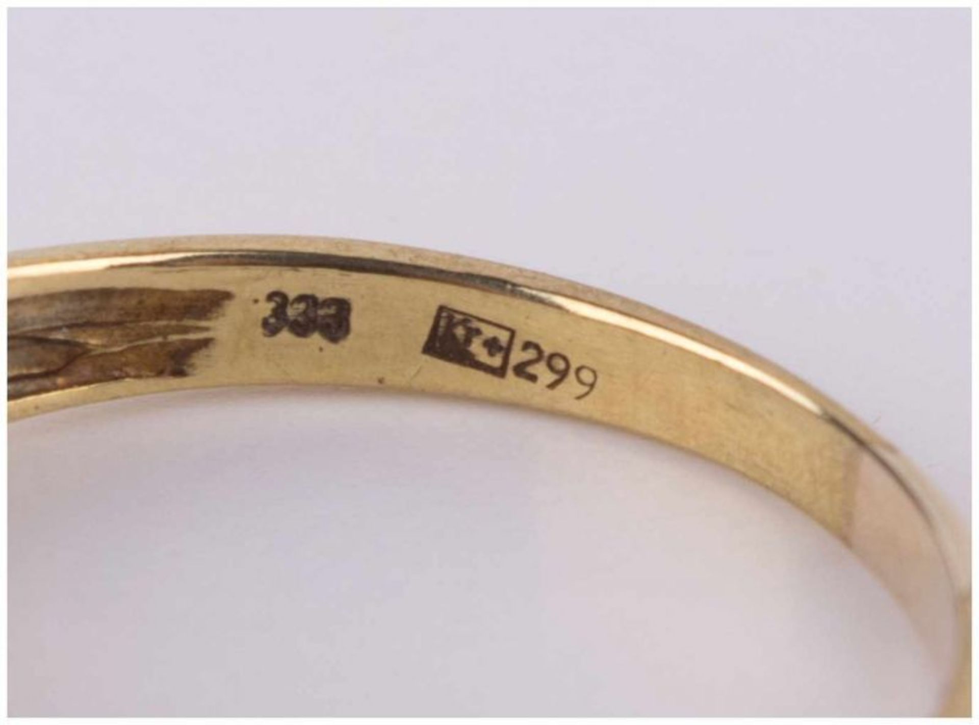 Diamantring / Diamond gold ring - GG 333/000, 6 kl. Diamanten zusammen ca.0,10 ct, [...] - Image 6 of 10