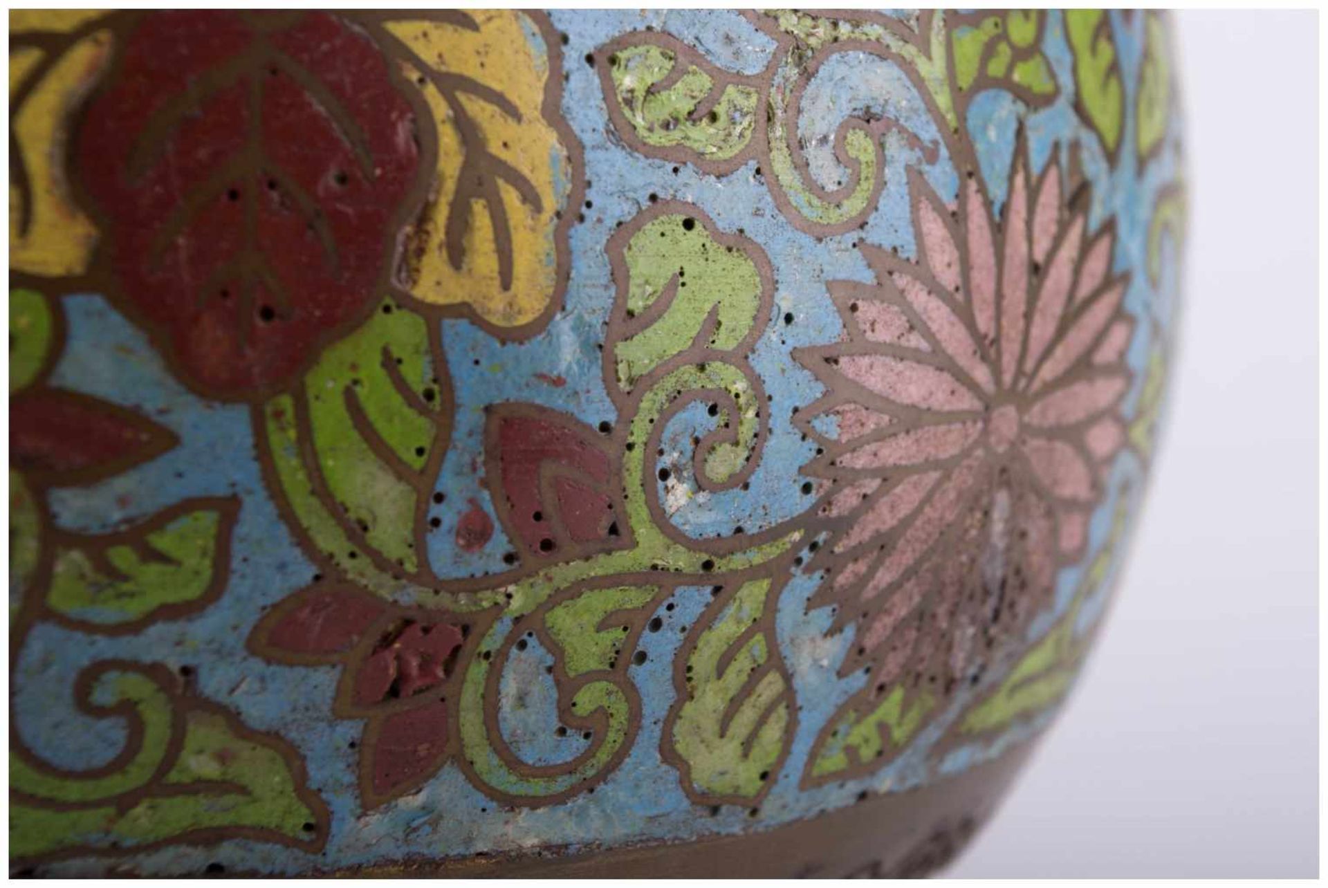 Cloisonné - Vase China 18/19. Jhd. / Cloisonné vase, China 18th/19th century - [...] - Image 10 of 12