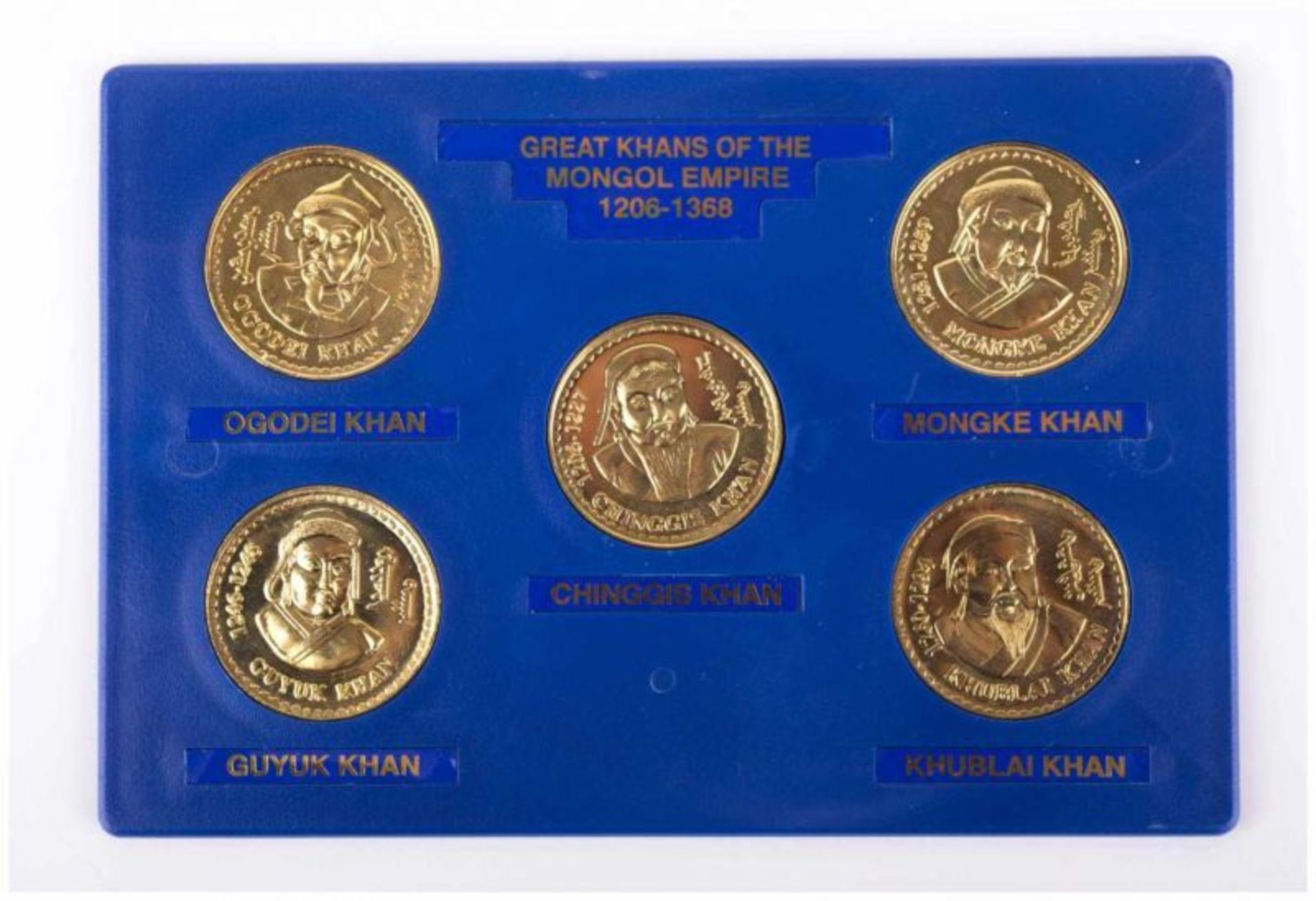 Mongolische Münzen / Mongolian coins - Great Khans of the Mongol Empire 1206-1368 - - Image 2 of 6