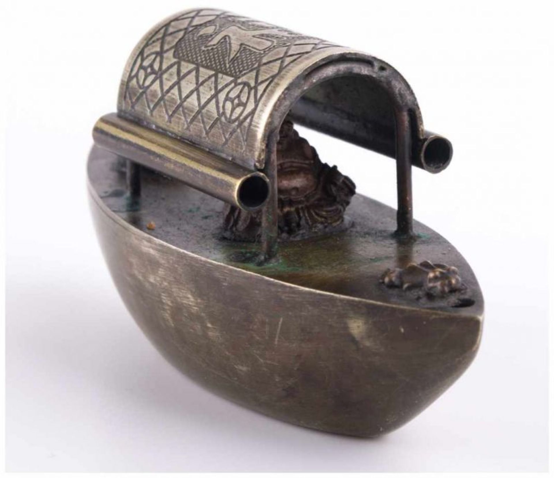 Tuschwassergefäß um 1800 / Ink vessel, about 1800 - wohl Metall, in Form eines [...] - Image 4 of 12