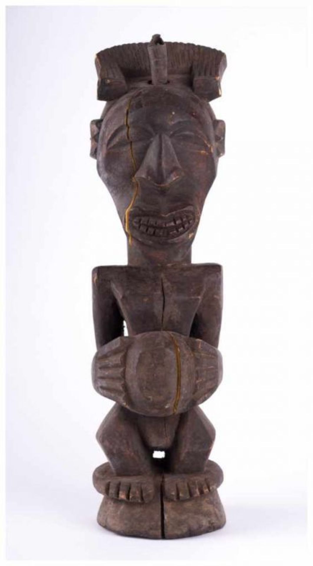 Zaire MAMBWE Woman Statuet - Holz, ca. H: 51,5 cm - Provenienz: Alte [...] - Bild 2 aus 8