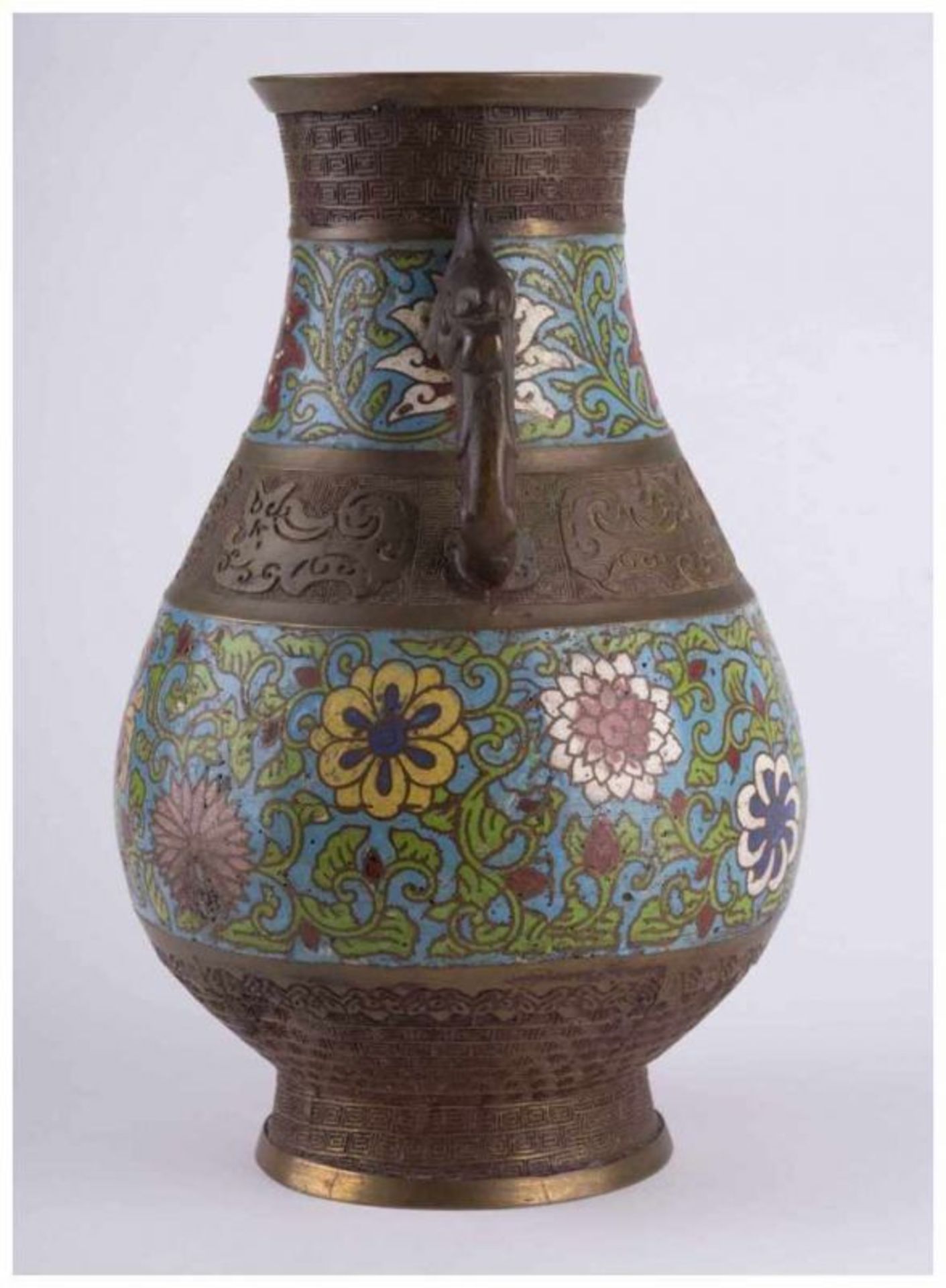Cloisonné - Vase China 18/19. Jhd. / Cloisonné vase, China 18th/19th century - [...] - Image 3 of 12