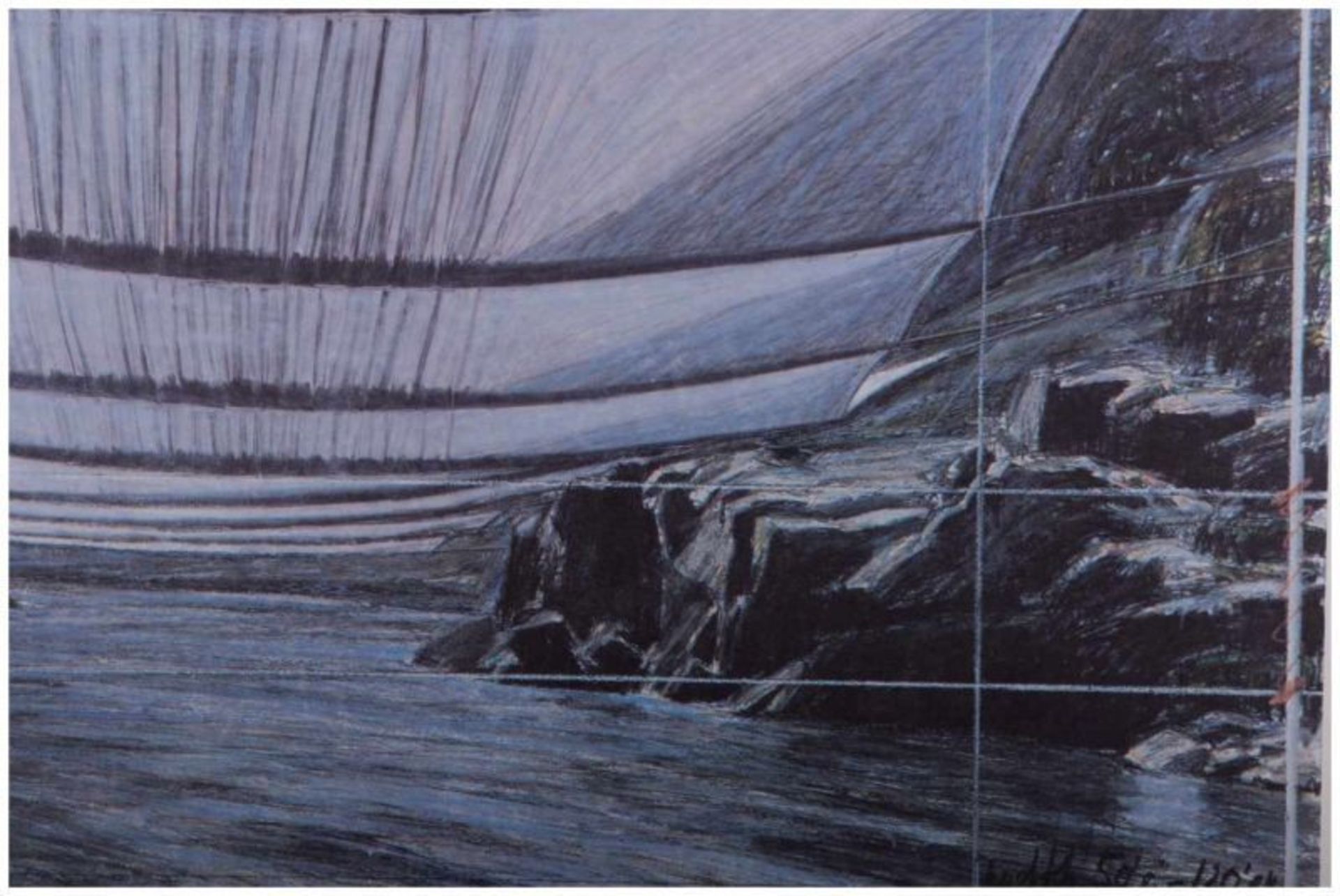 CHRISTO (1935) - "Over the River"(project for Arkansas River-Cotopaxi, Texas Creek, [...] - Image 3 of 8