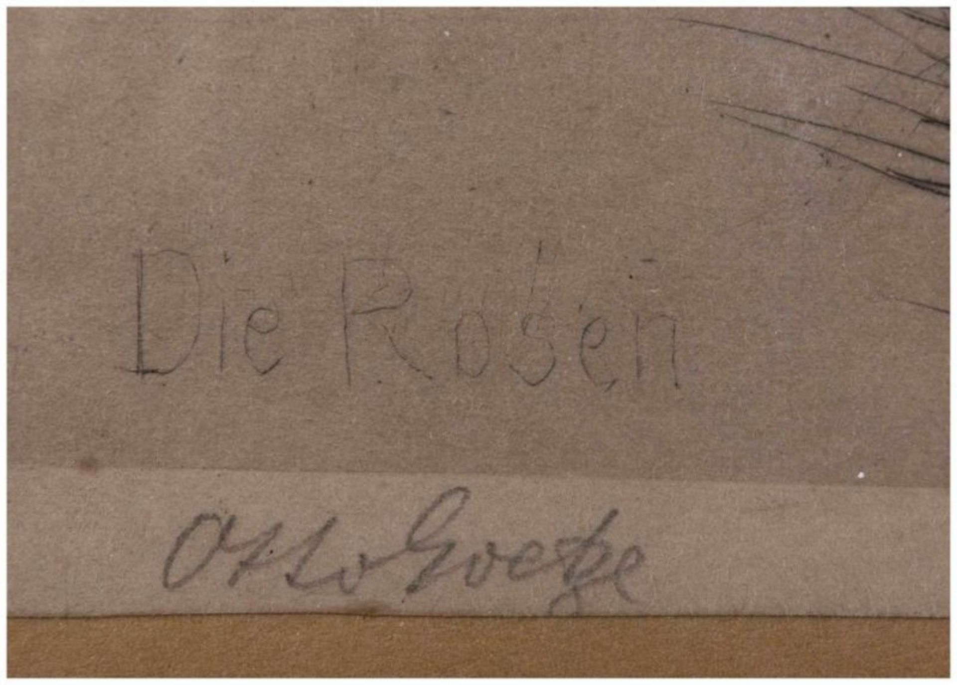 Otto GOETZE (1868-1931) - "Die Rosen" - Grafik-Multiple, Radierung, 37 cm x 28,5 [...] - Image 4 of 8