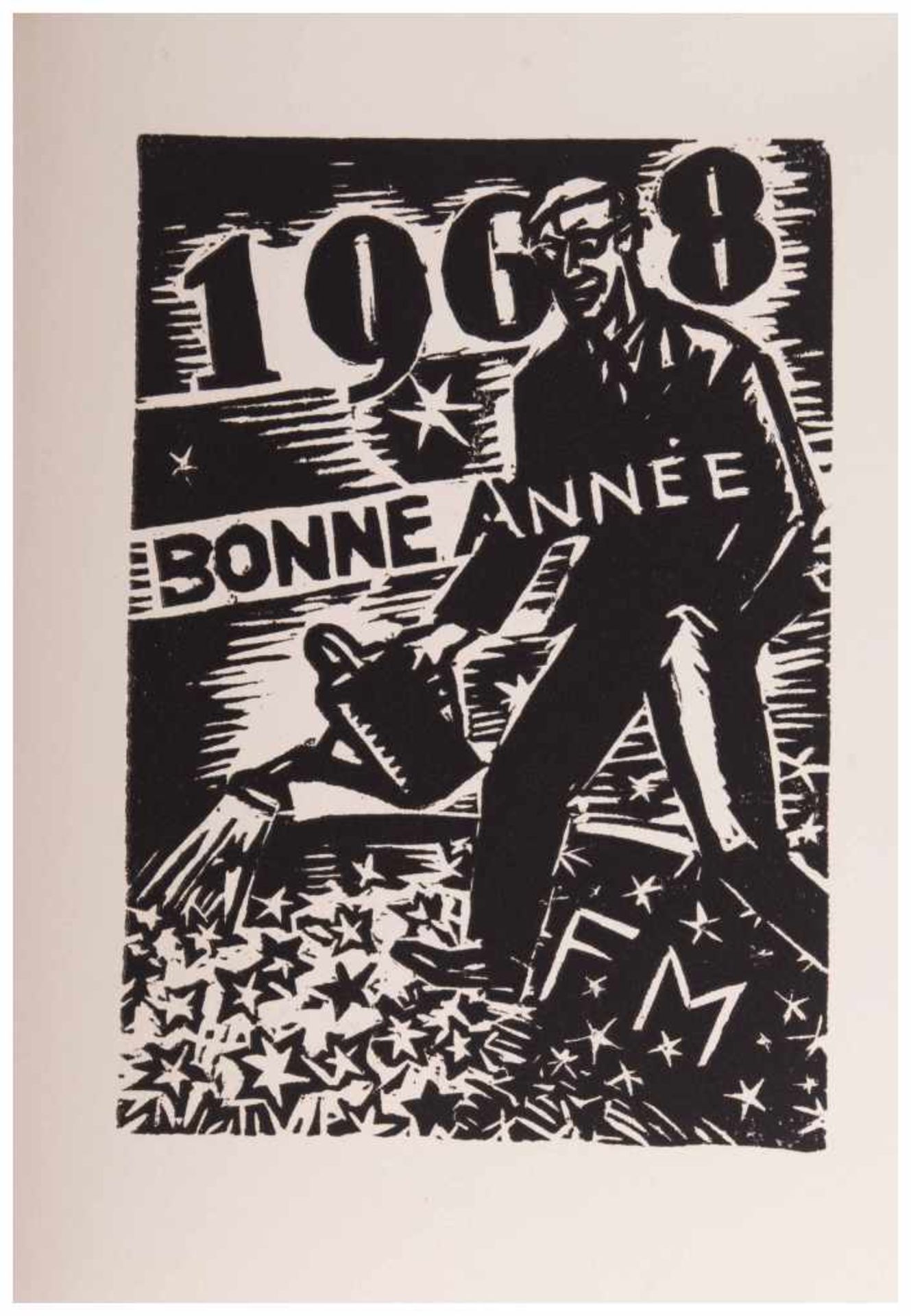 Bonne Année - Neujahrskarten von Frans Masereel - "Neujahrsgrüße von 1958-1969" [...] - Image 5 of 6