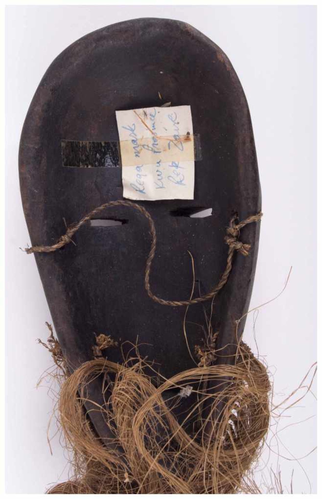 Zaire REGA Mask - Holz, ca. 24 cm x 10 cm - Provenienz: Alte Diplomaten-Sammlung - [...] - Bild 6 aus 6