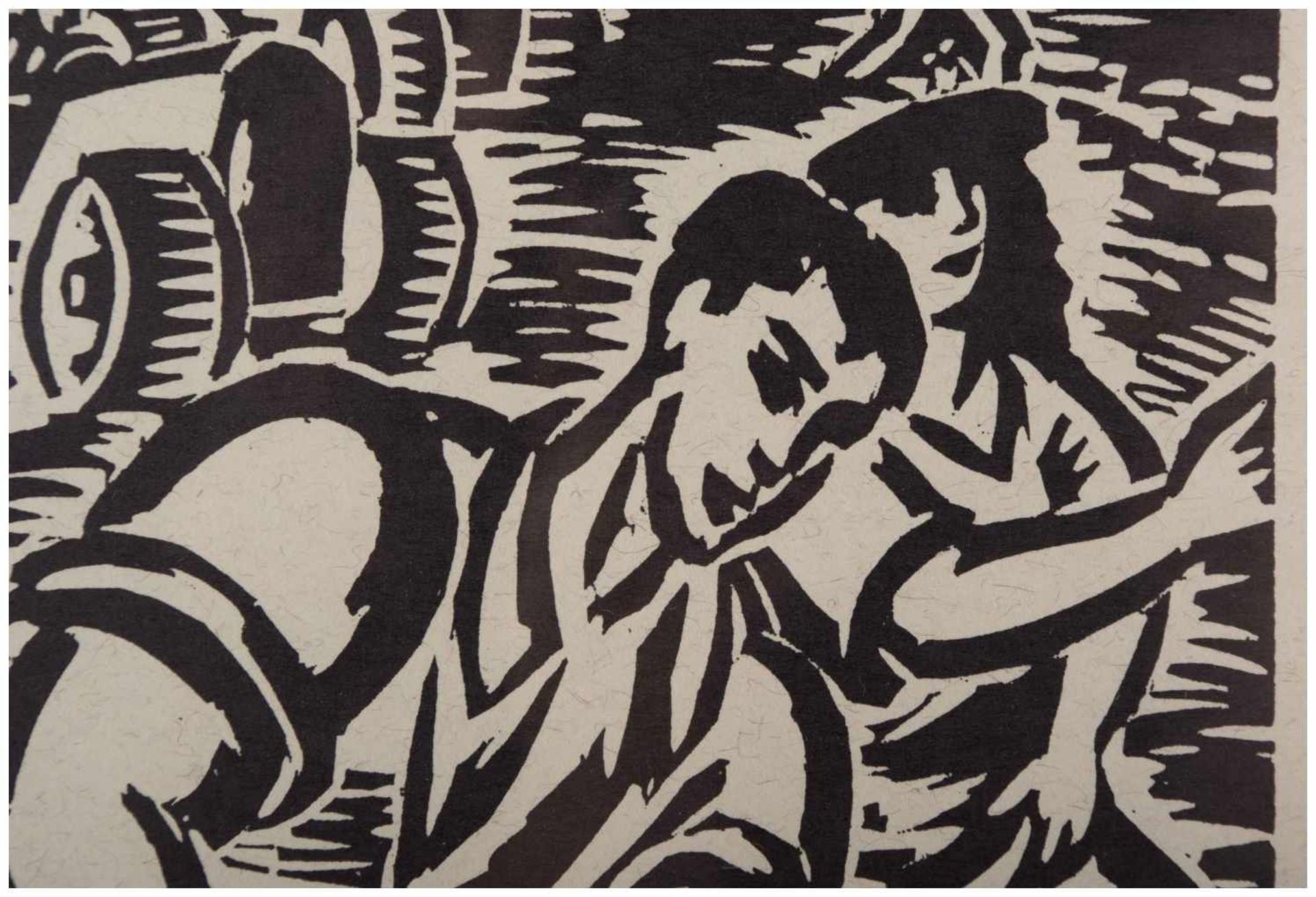 Frans MASEREEL (1889-1972) - "bei der Ernte" - Grafik-Multiple-Holzschnitt, [...] - Image 6 of 8