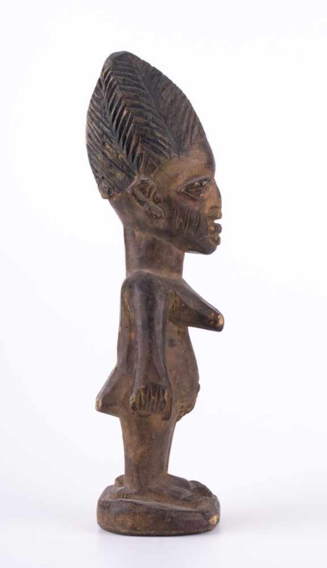 Figur Afrika Nigeria / Figure, Africa Nigeria Holz, H: 26,5 cm Provenienz: Alte Diplomaten- - Bild 2 aus 4