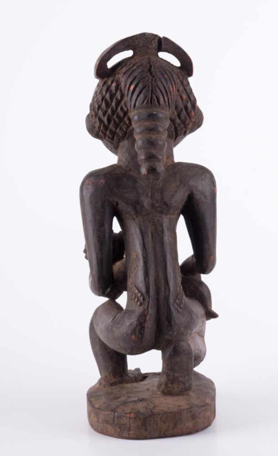 Statuet Zaire Holz, H: 33,5 cm, Provenienz: Alte Diplomaten-Sammlung. wood, height: 33,5 cm, - Bild 3 aus 4