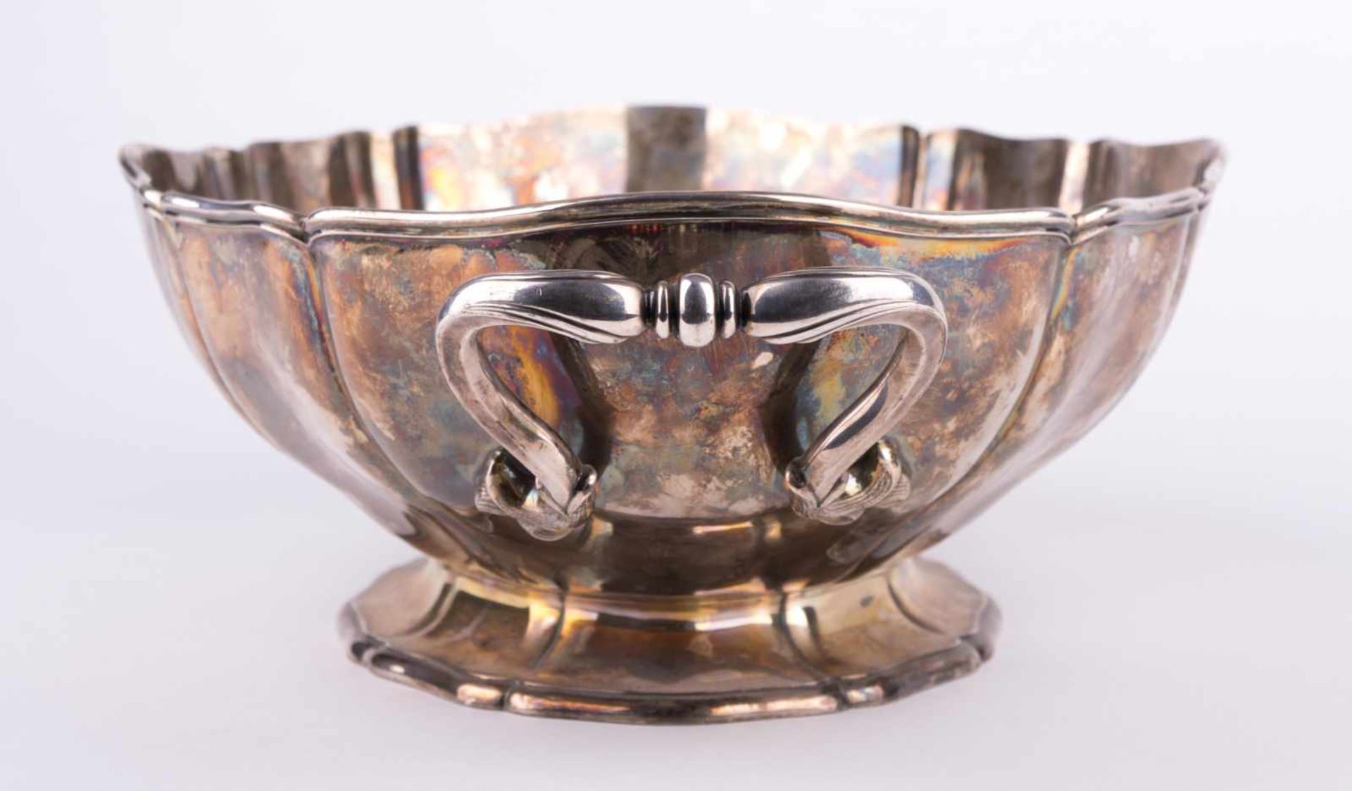 große Silberschale Tezler / Large silver bowl, Tezler Silber 925/000, mit seitlichen Handhaben, 12,5 - Bild 5 aus 7