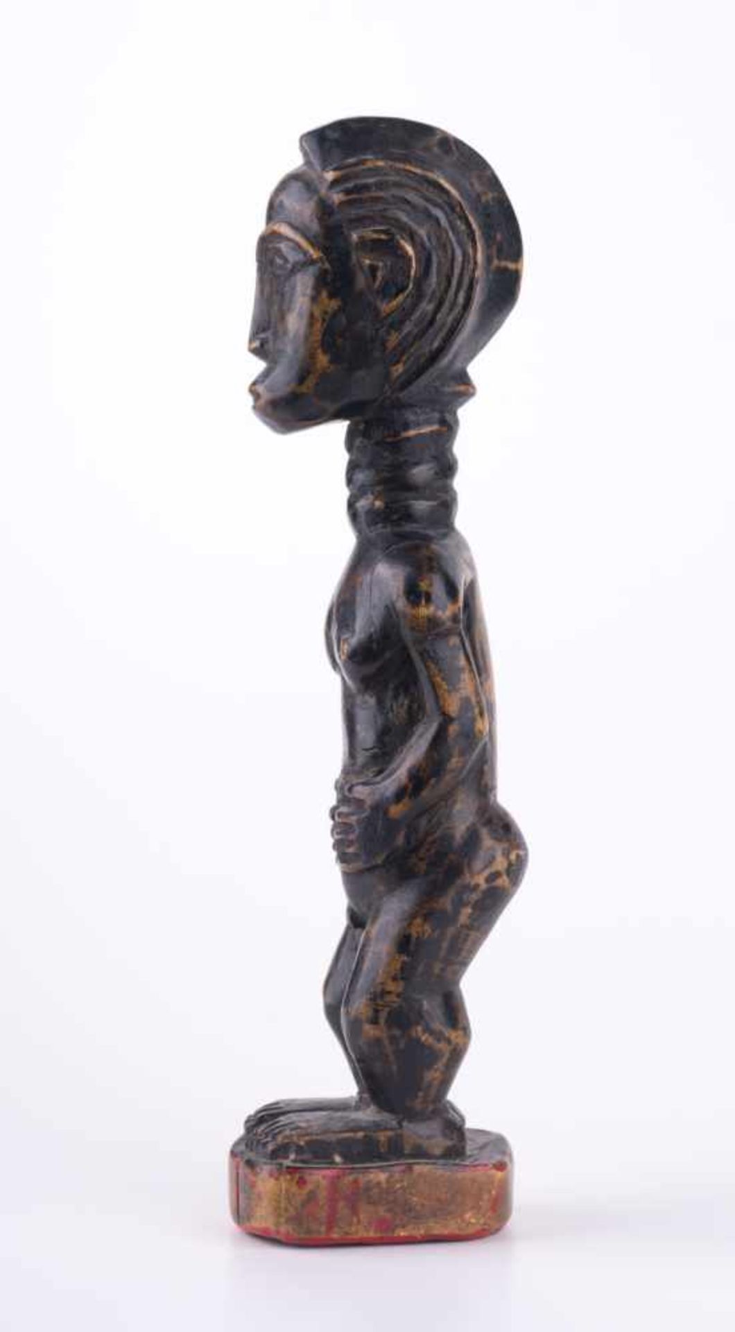 Fruchtbarkeits-Figur Afrika / Fertility figure, Africa Holz, H: 27,5 cm Provenienz: Alte - Bild 4 aus 4