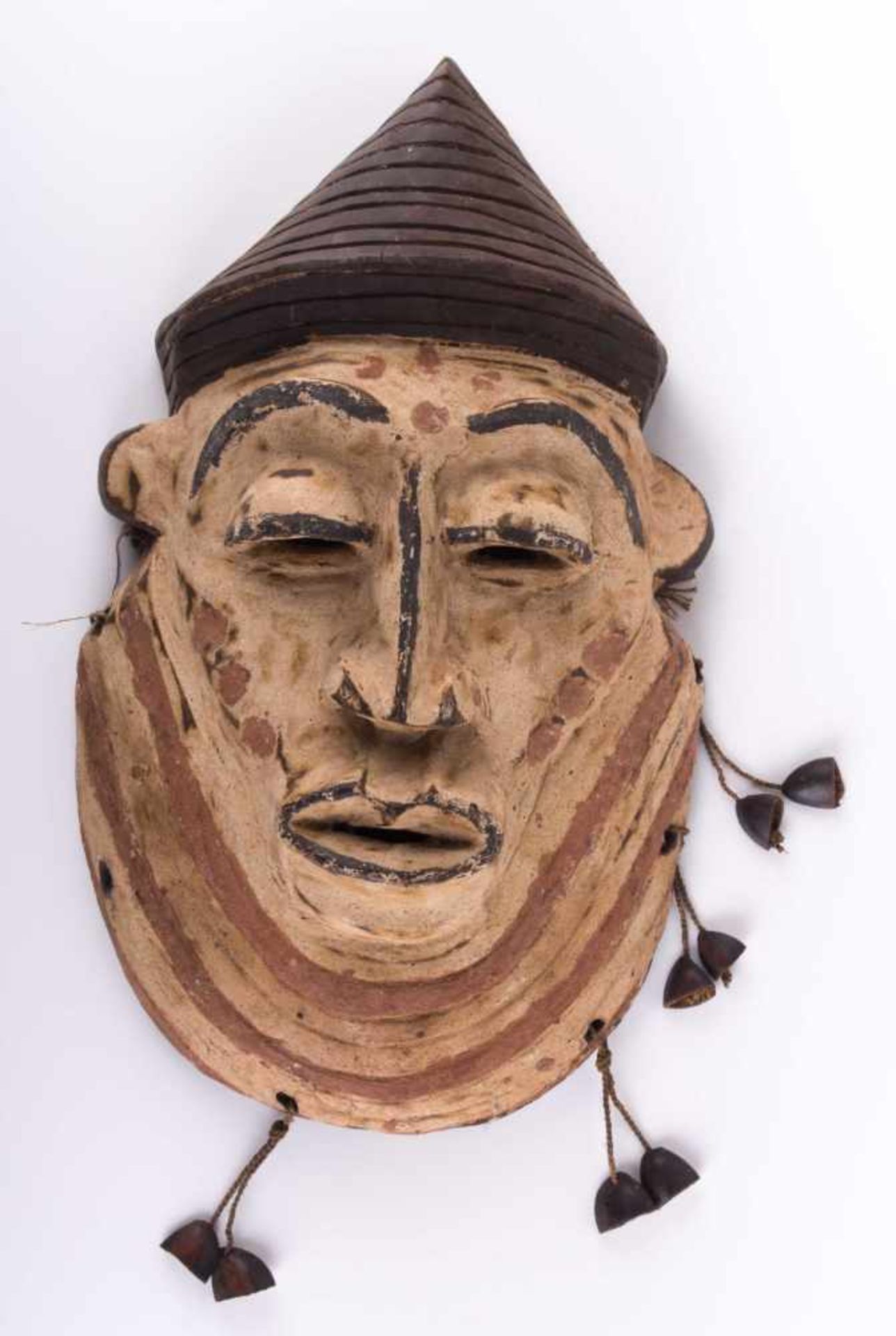 Zeremonien-Maske Afrika Holz, Maße: 40,5 cm x 24,5 cm x 9,5 cm, Provenienz: Alte Diplomaten-