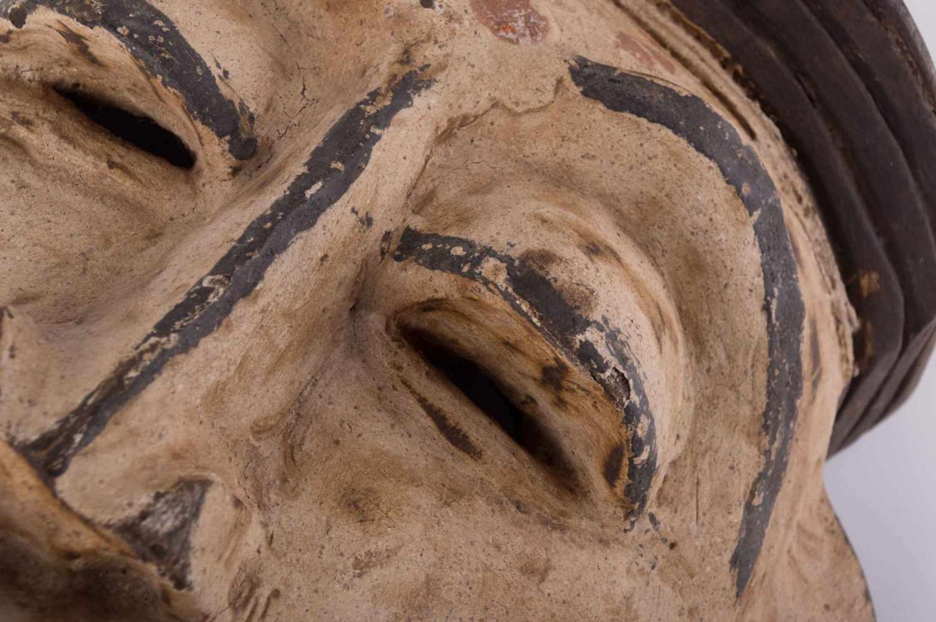 Zeremonien-Maske Afrika Holz, Maße: 40,5 cm x 24,5 cm x 9,5 cm, Provenienz: Alte Diplomaten- - Bild 3 aus 5