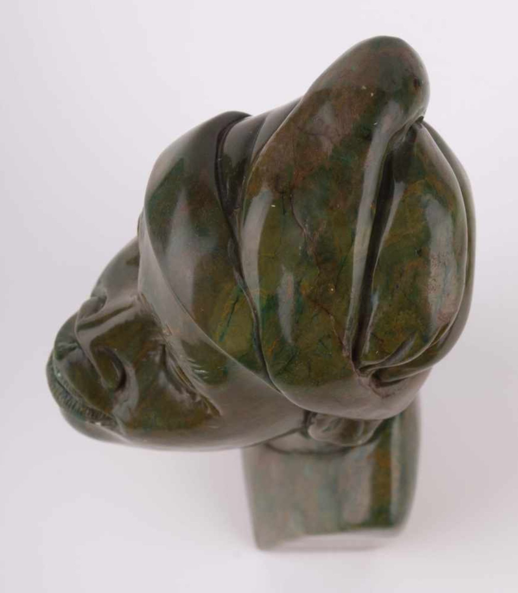Steinkopf Afrika / Stone head, Africa H: 18 cm - Bild 3 aus 4