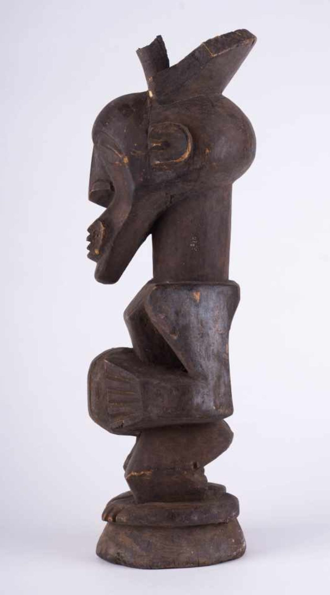 Zaire MAMBWE Woman Statuet Holz, ca. H: 51,5 cm Provenienz: Alte Diplomaten-Sammlung wood, height: - Bild 2 aus 4