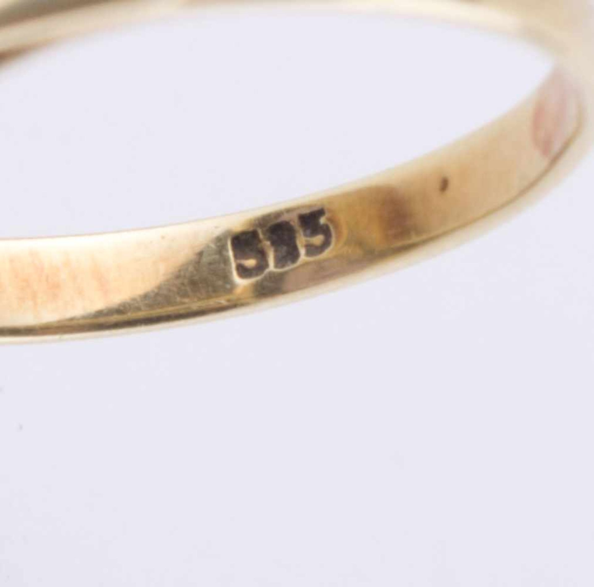 Damen Amethystring / Women's amethyst gold ring GG 585/000, RG ca. 58, Gesamtgewicht ca. 6 g. - Bild 11 aus 12
