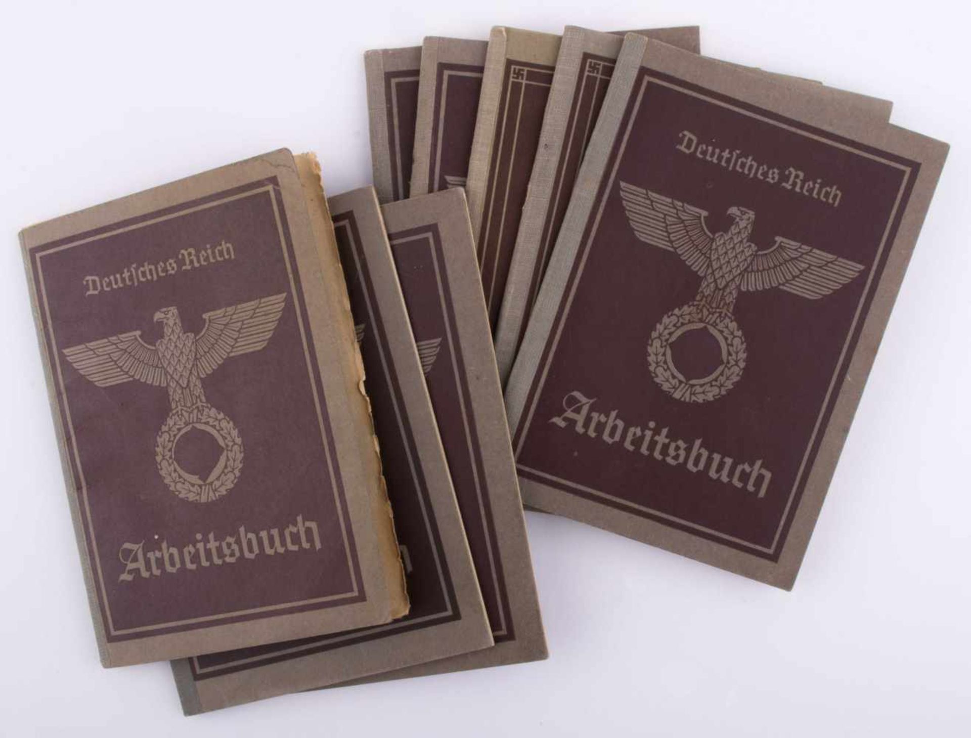 Konvolut Arbeitsbücher Deutsches Reich 1935 8 Stück, alle gut erhalten