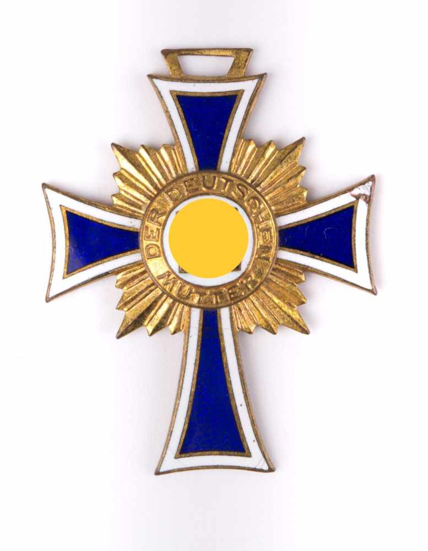 Mutterverdienstkreuz in Gold Das "Ehrenkreuz der Deutschen Mutter" (Mutterkreuz) wurde 1938 als