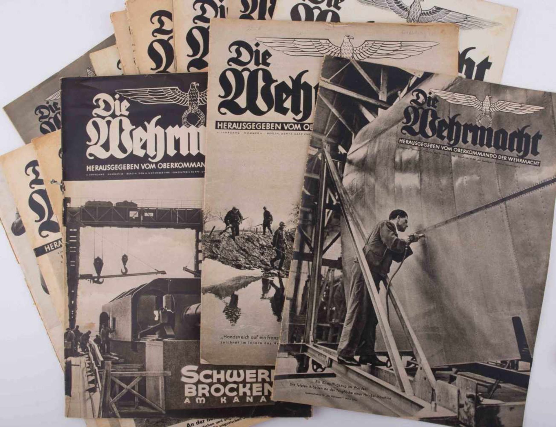 Kovolut "Die Wehrmacht" 24 Hefte, unterschiedliche Erhaltung, überwiegend gut erhalten - Bild 3 aus 4