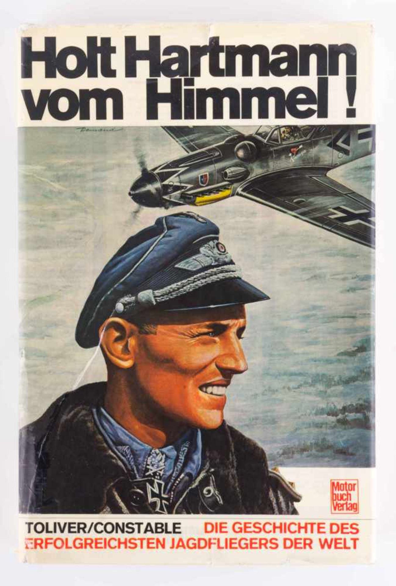 Holt Hartmann vom Himmel Buch, 4. Auflage von 1972 mit persönlicher Widmung von Erich Hartmann an - Bild 2 aus 4