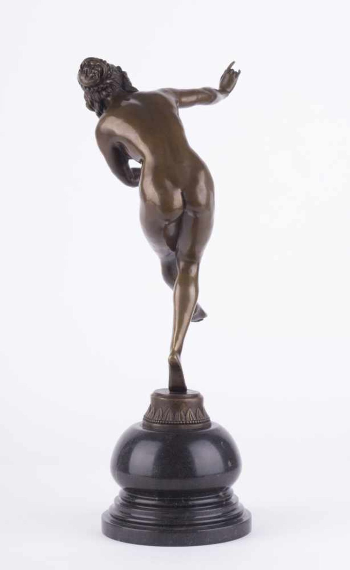 Bronzefigur signiert CL.JR. Colinet "Tänzerin" Skulptur-Volumen, Bronze, H: 45 cm, auf - Bild 6 aus 11