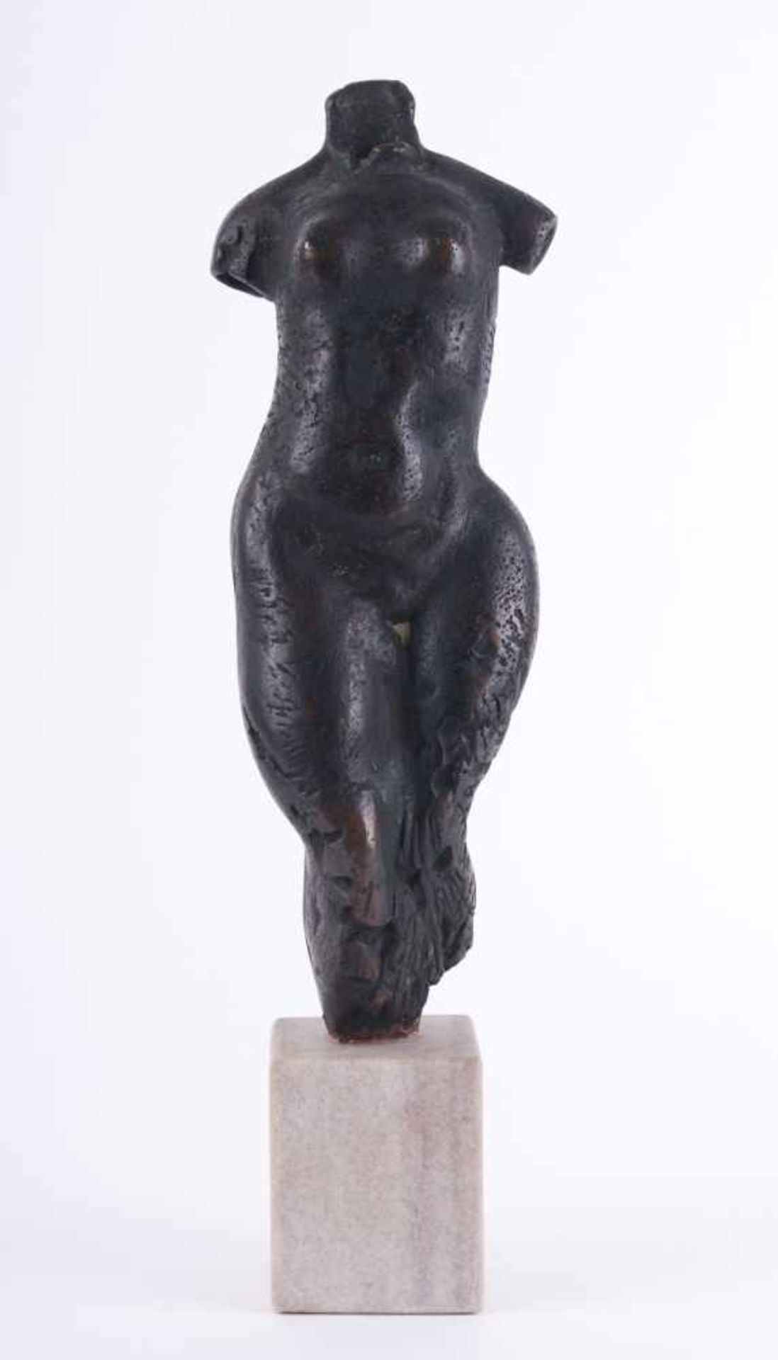 Slawomir LEWINSKI (1919-1999) "Torso" Skulptur-Volumen, Bronze, H: ca. 44 cm, signiert S. Lewinski