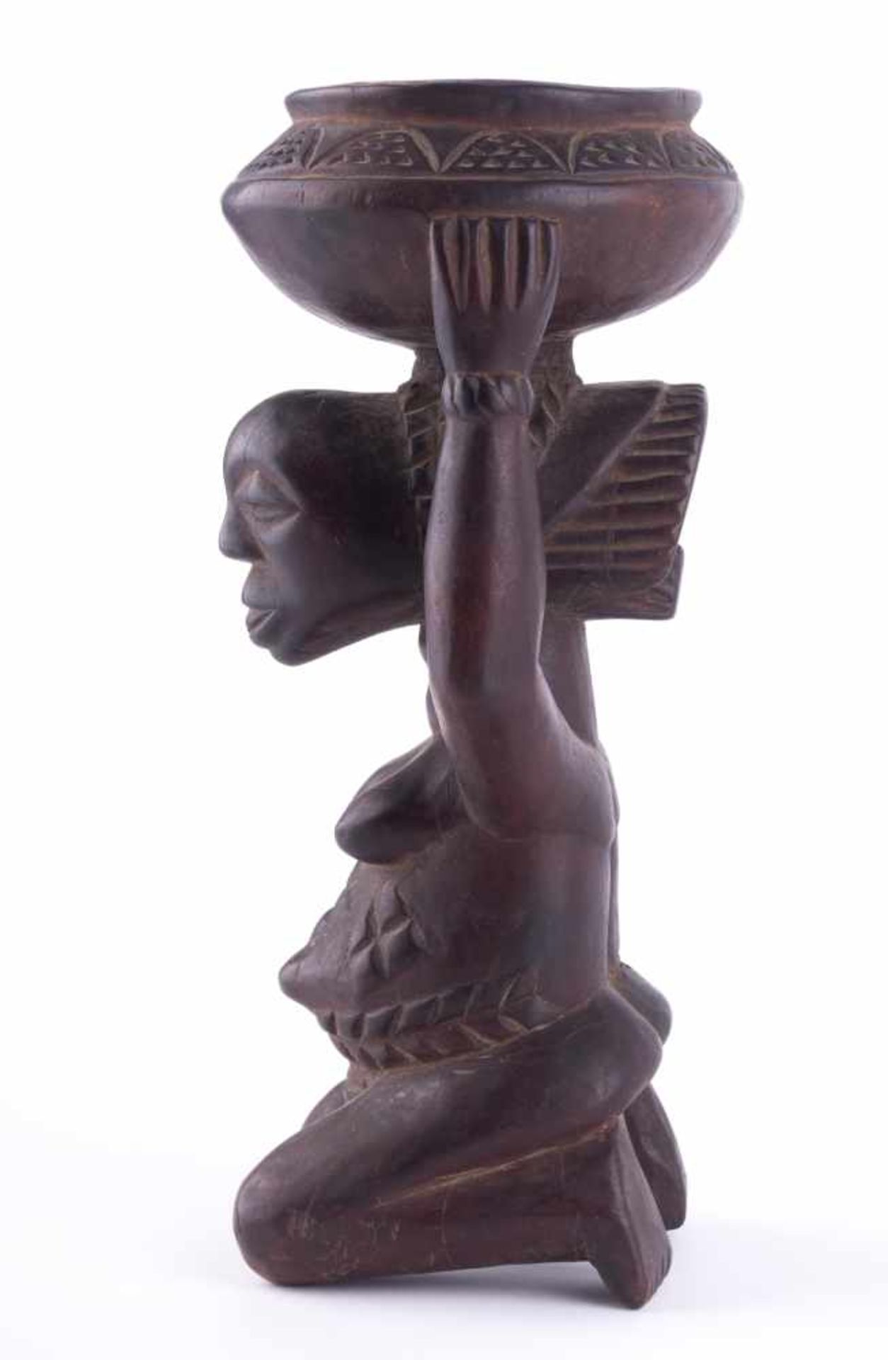 Ritualgefäß Afrika / ritual vessel, Africa Holz, H: ca. 27,5 cm - Bild 2 aus 4