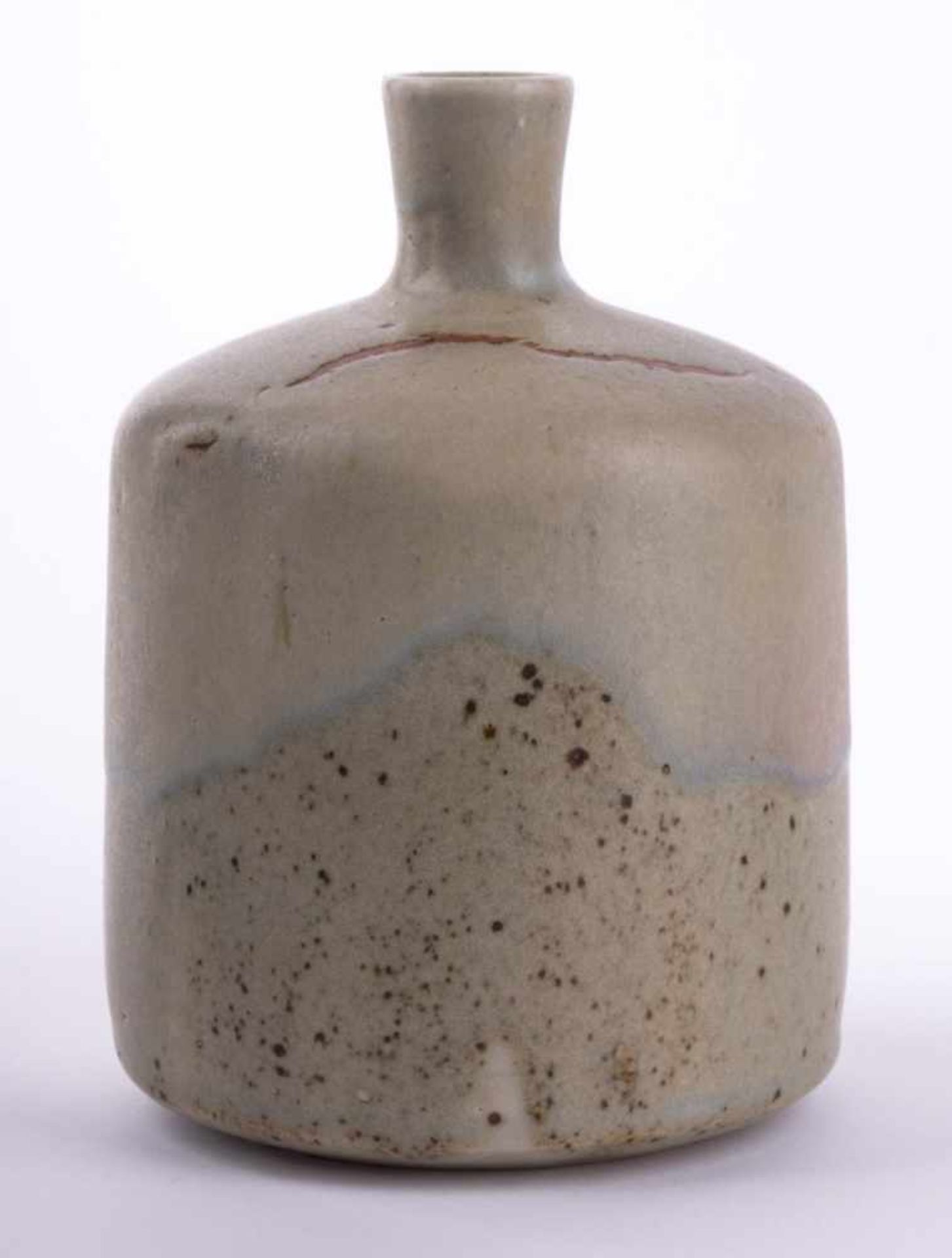 Gesa PETERSEN (1939-2009) Vase, Keramik glasiert, gemarkt, H: ca. 15,5 cm, Ø ca. 10,5 cm, Petersen