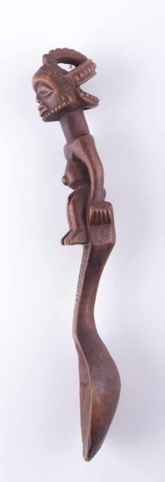 Löffel Afrika / Spoon, Africa Holz, L: 23,5 cm - Bild 4 aus 4