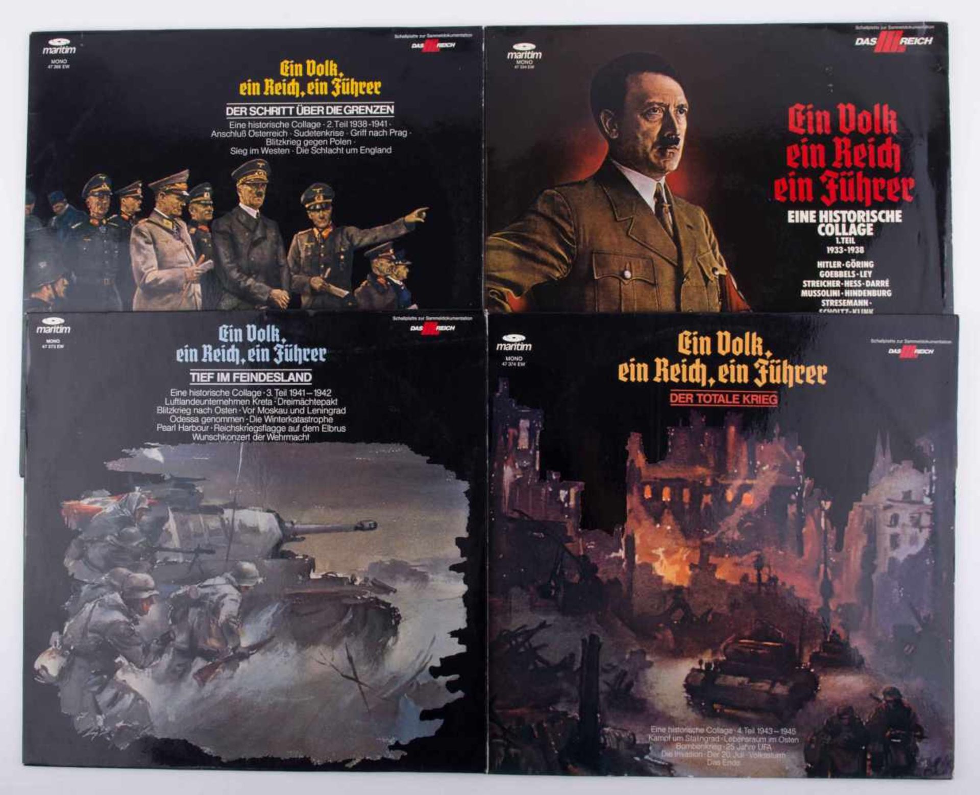 Ein Volk ein Reich ein Führer. 4 Langspielschallplatten John Jahr Verlag 1975 John Jahr Verlag,