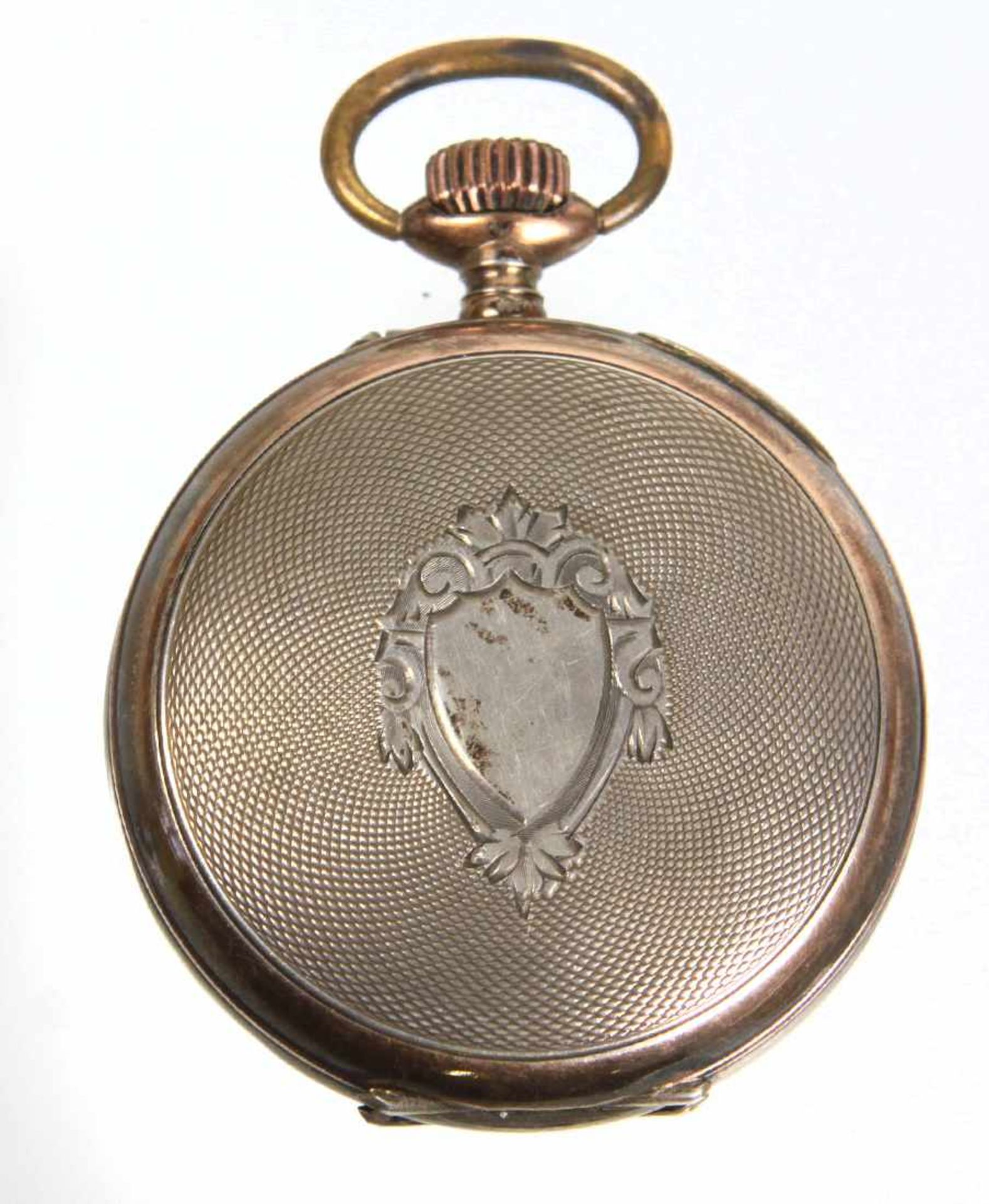 Herren Taschenuhr *Alpina* - Silber 800 partiell vergoldetes fein guillochiertes Gehäuse punziert - Bild 2 aus 2