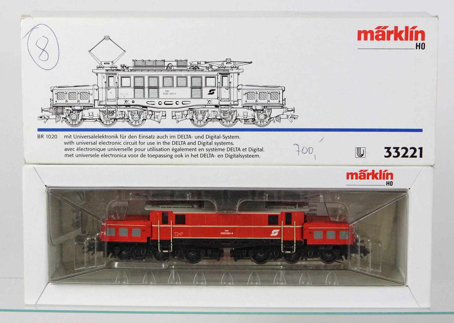 Märklin Elektrolokomotive 33221 Modell 1020024-4, BR 1020 (ehem. E 94) MWB, Schwere Güterzug