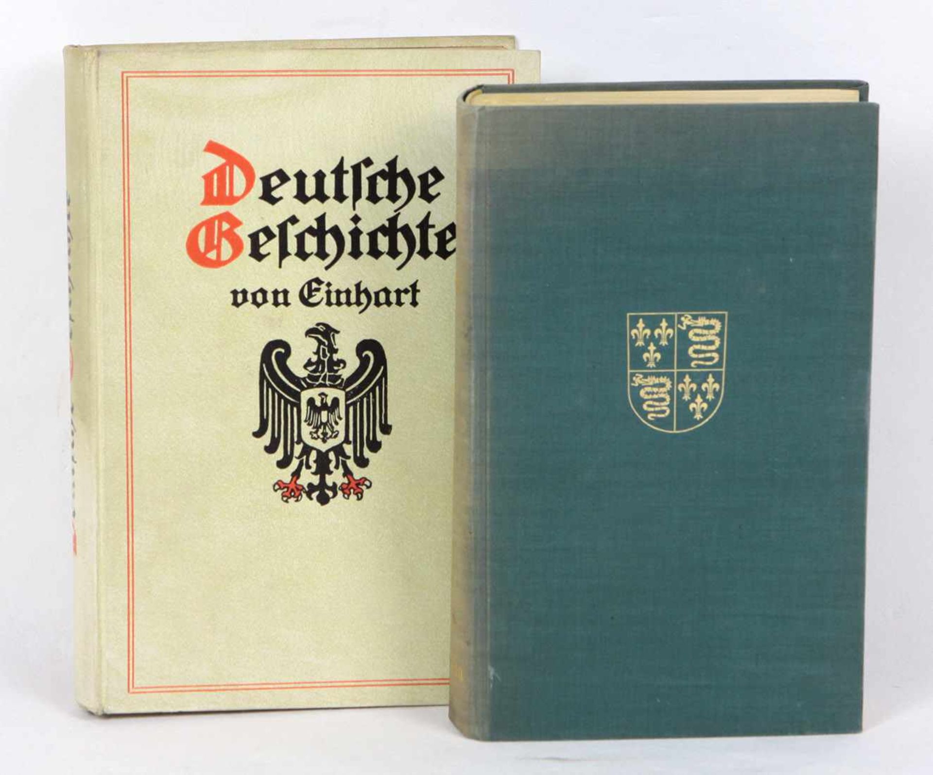 Deutsche Geschichte u.a. von Einhart, mit 16 Vollbildern und einer bunten Karte des deutschen