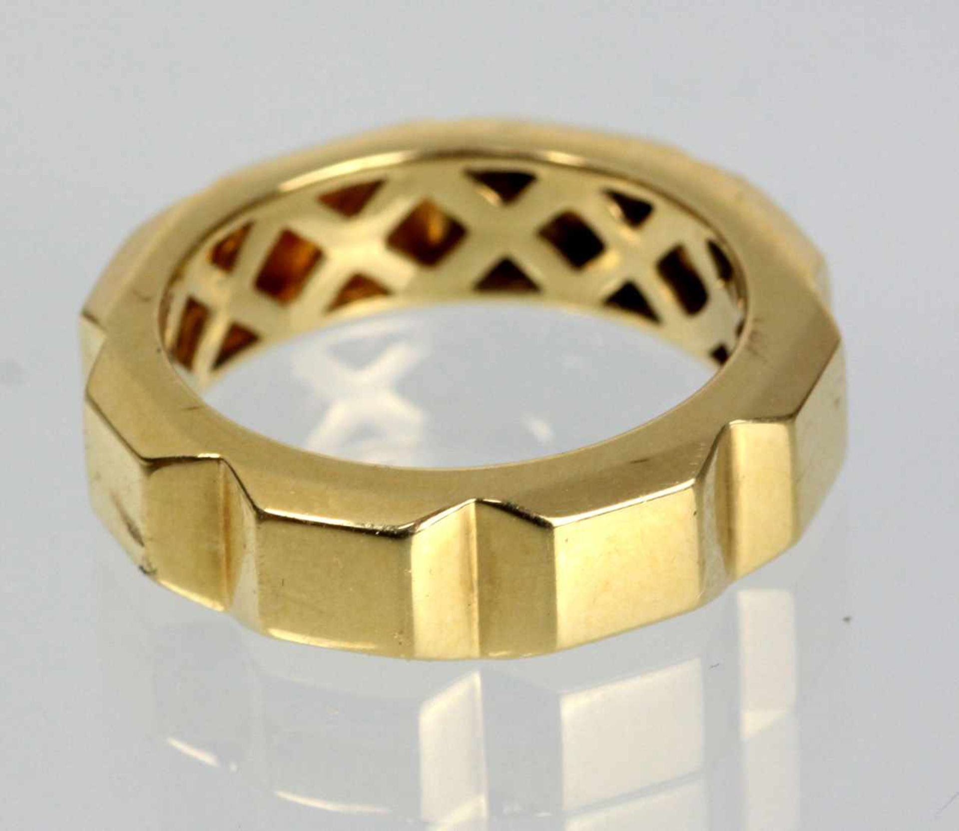 Design Ring Jette Joop - GG 750 Ringschiene punziert Geldgold 750 (18 Karat), 5,6 mm breite u. 2, mm