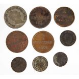 9 Kleinmünzen Bayern 1804/63 Konvolut von 9 Kleinmünzen Altdeutsch, Bayern 1804 bis 1863, dabei 1