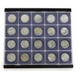 20 DDR Sonderprägungen 1973/90 dabei 10 x 5, 9 x 10 u. 1 x 20 Mark der DDR, verschiedene