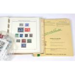 Schaubeck Album, Marken u. Nachträge ungefülltes Vordruck Album sowie 15 Nachträgen u. Briefmarken