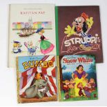 4 Kinderbücher mit *Struppi's Abenteuer* Erstes Buch, 7 schwarze und 8 farbige Bilder von Gerhard