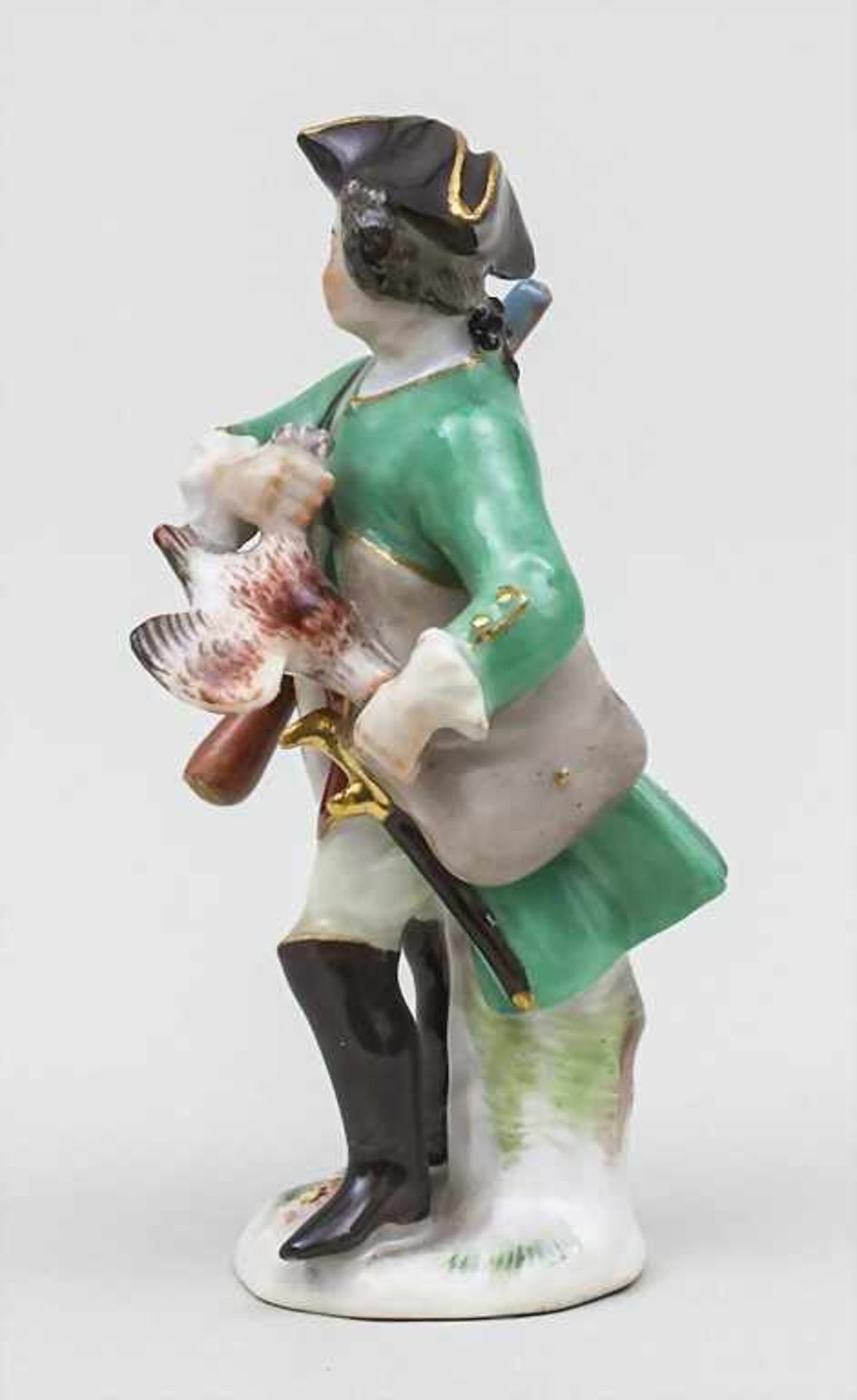 Jäger mit Rebhuhn / Hunter With Partridge, Meissen, 19. Jh. Material: PorzellanMarke: blaue - Image 2 of 4