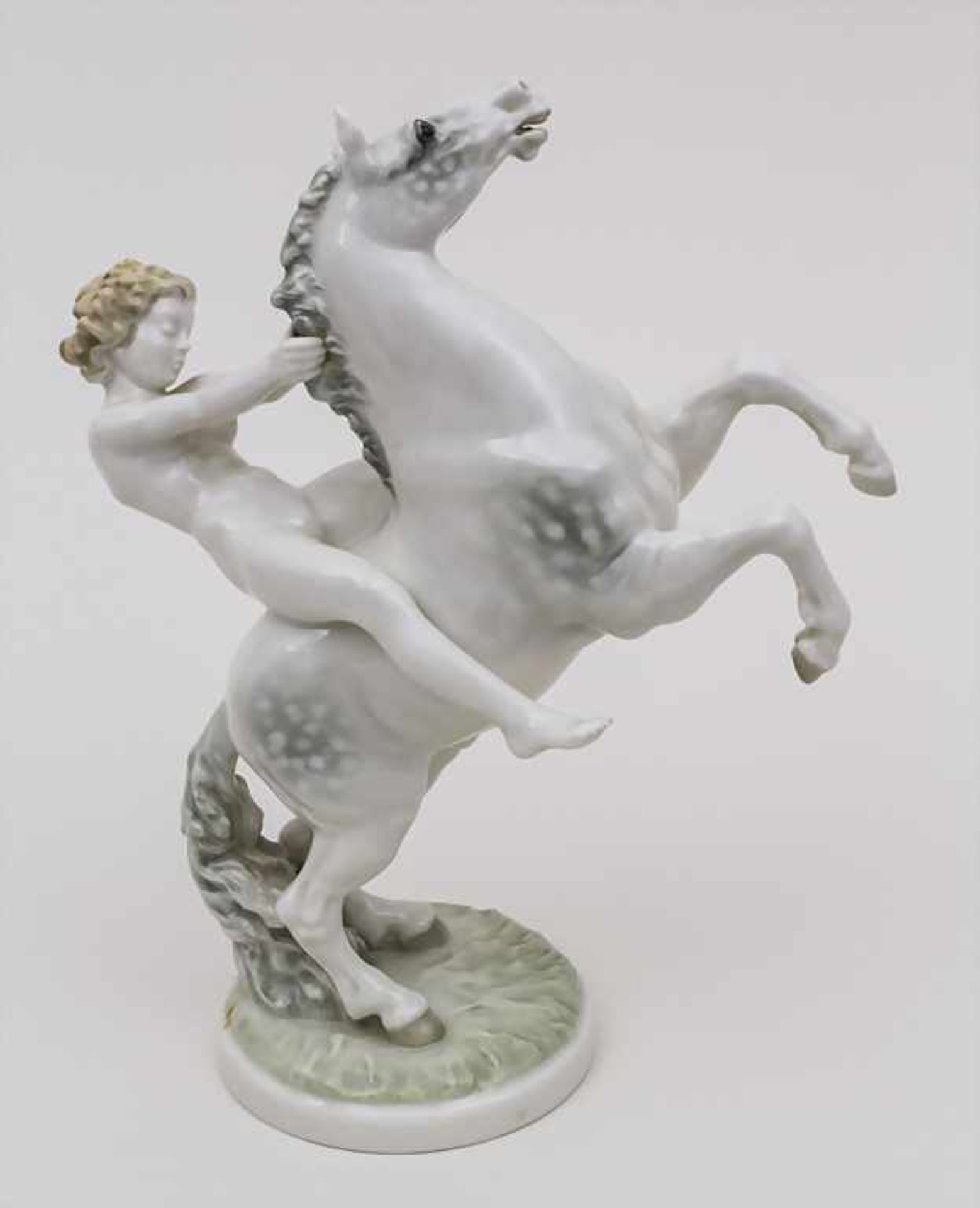 Figurengruppe 'Aufsteigender Schimmel mit Knabe' / 'Ascending Horse', Karl Tutter (1883-1969),