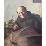 William Fritz (act. C. 1880-1915), Mönch beim Reparieren eines Regenschirms / Monk Restoring An