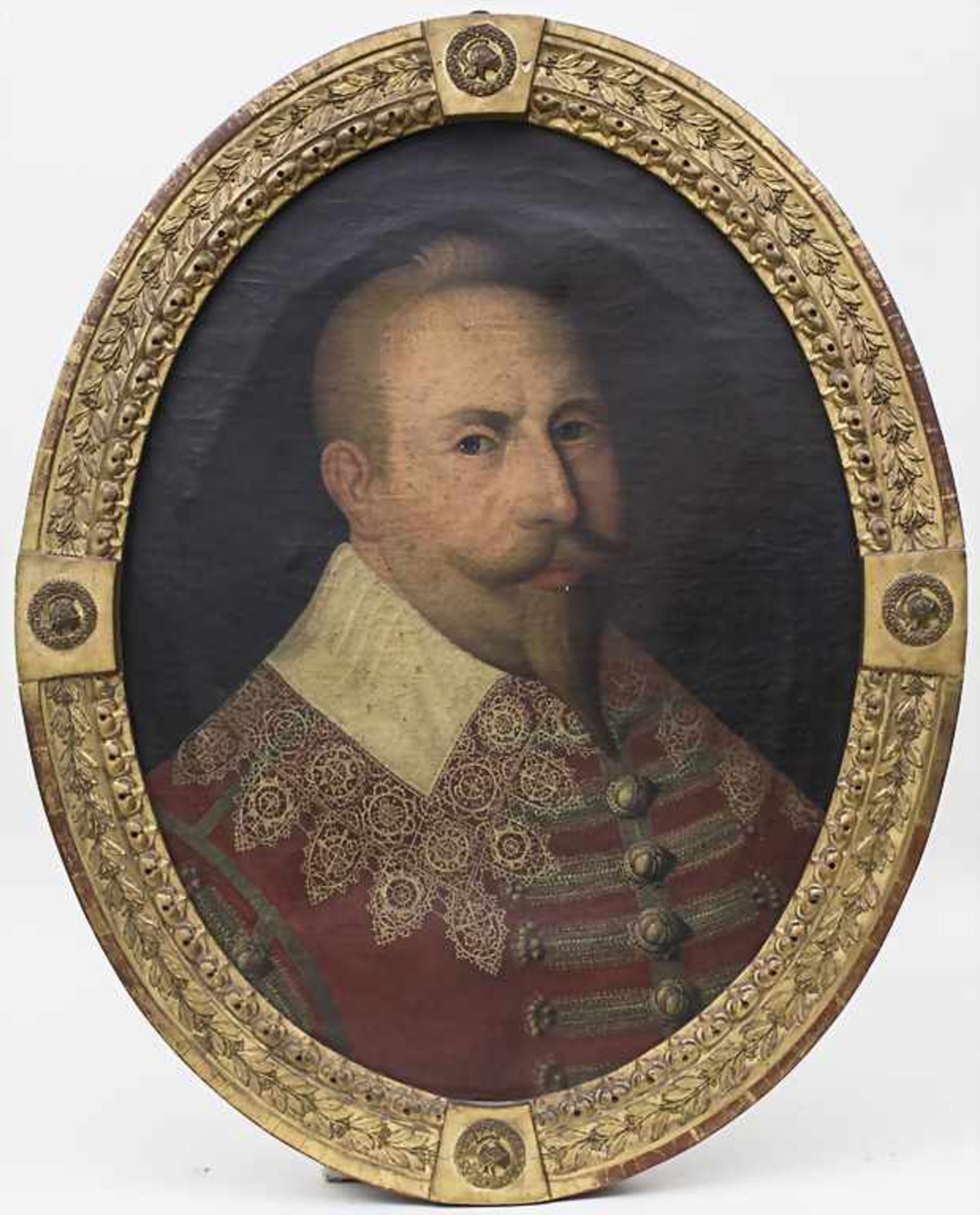 Unleserlich signierender Künstler, Porträt des Königs Gustav II. Adolph / Portrait of King Gustav - Bild 2 aus 5