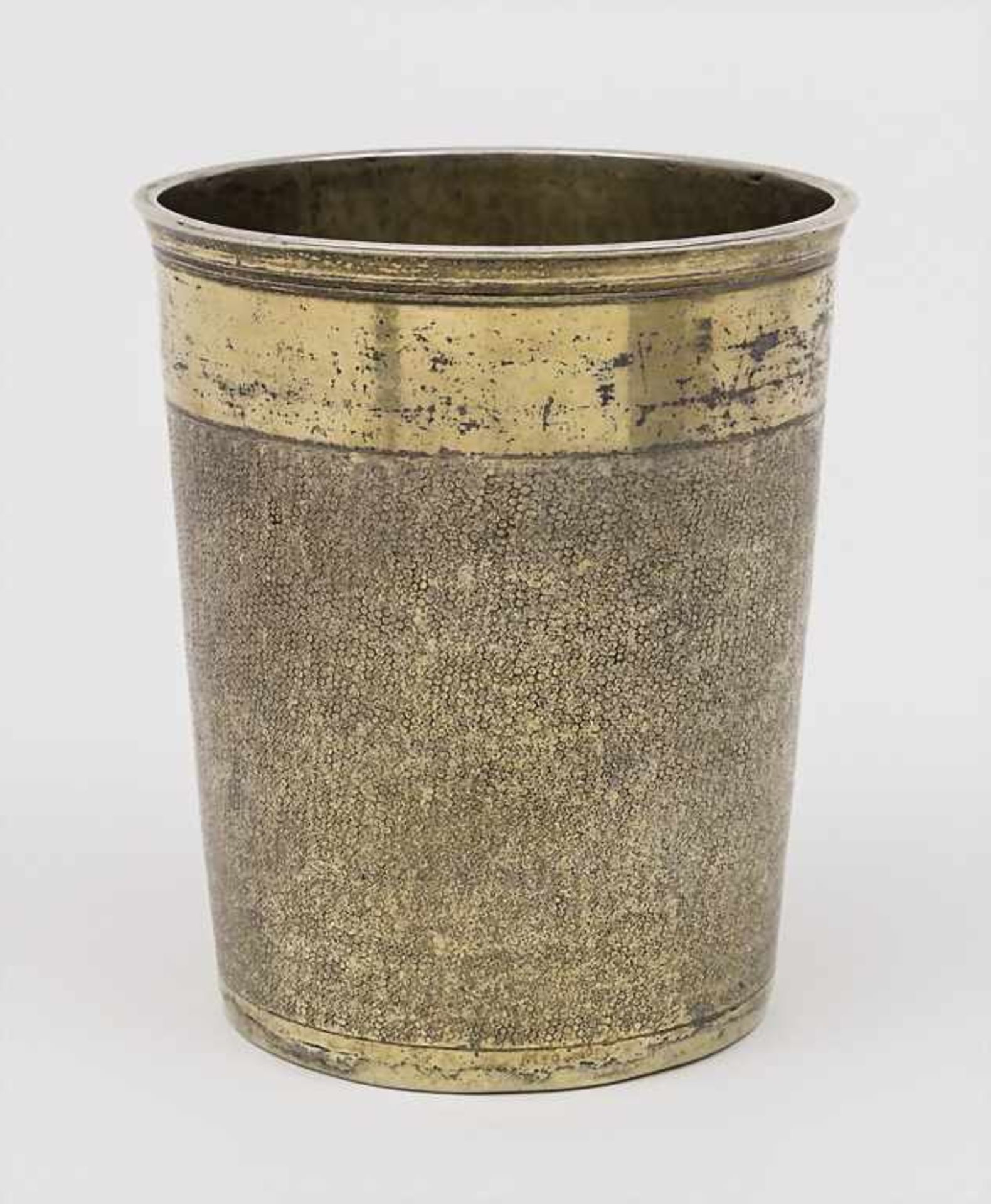 Barock Becher / A Baroque Beaker, Frankfurt (unsicher), um 1700 Material: Silber 13 Lot vergoldet,