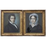 Unbekannter Künstler, Paar Biedermeierporträts / Pair of Biedermeier Portraits, um/about 1830