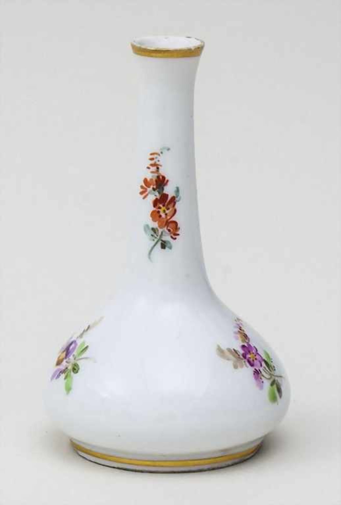 Miniatur Vase mit Streublumen / A Miniature Vase with Flowers, Meissen, ca. 1900 Material: - Bild 2 aus 3