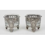 Paar Salieren / Pair Of Silver Open Salts, Paris, um 1809-1819 Material: Silber 950,Punzierung: