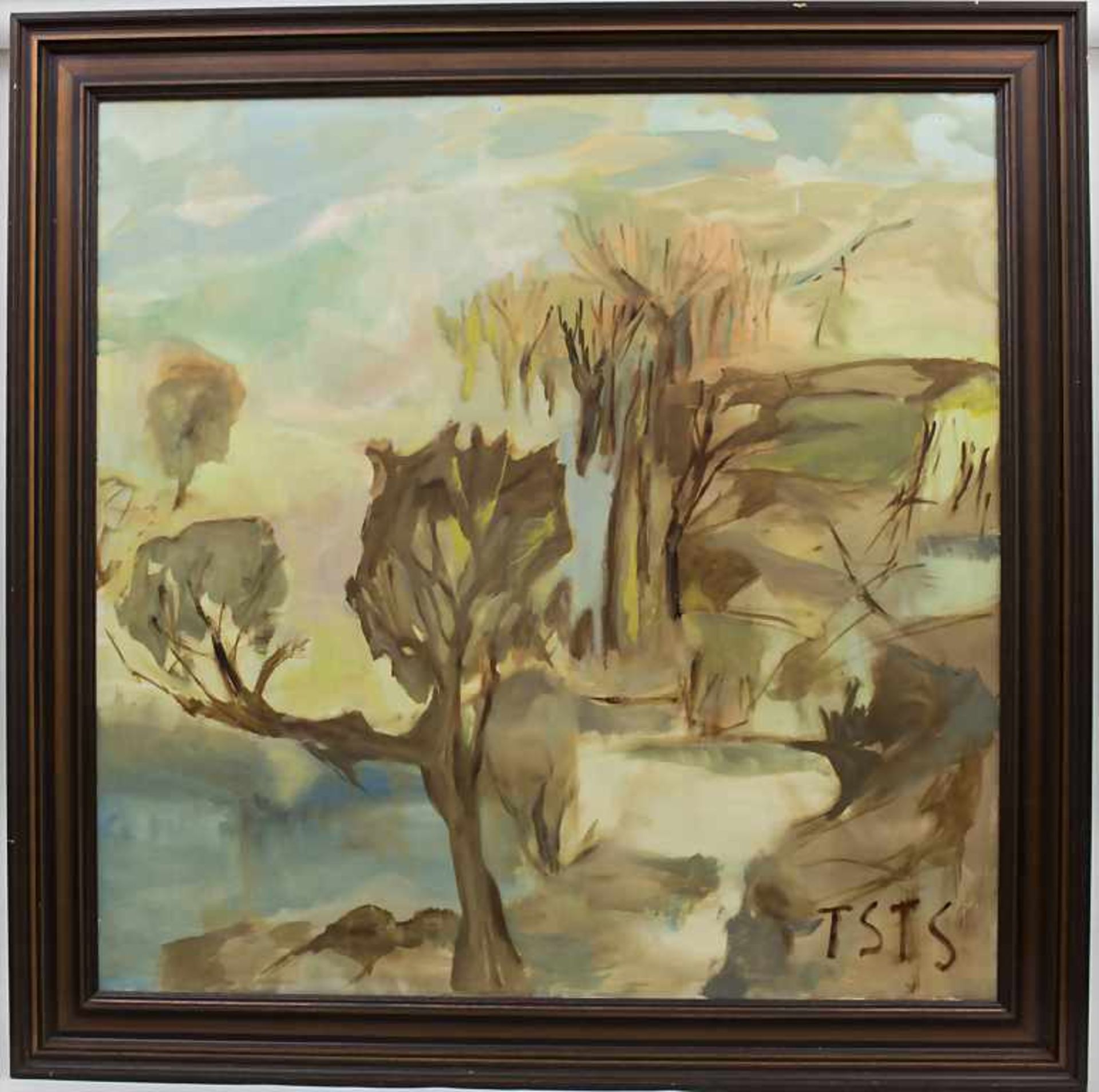 Trude Stolp-Seitz (1913-2004), 'Herbstlandschaft' / 'Autumn Landscape' Technik: Öl auf Leinwand, - Bild 3 aus 5