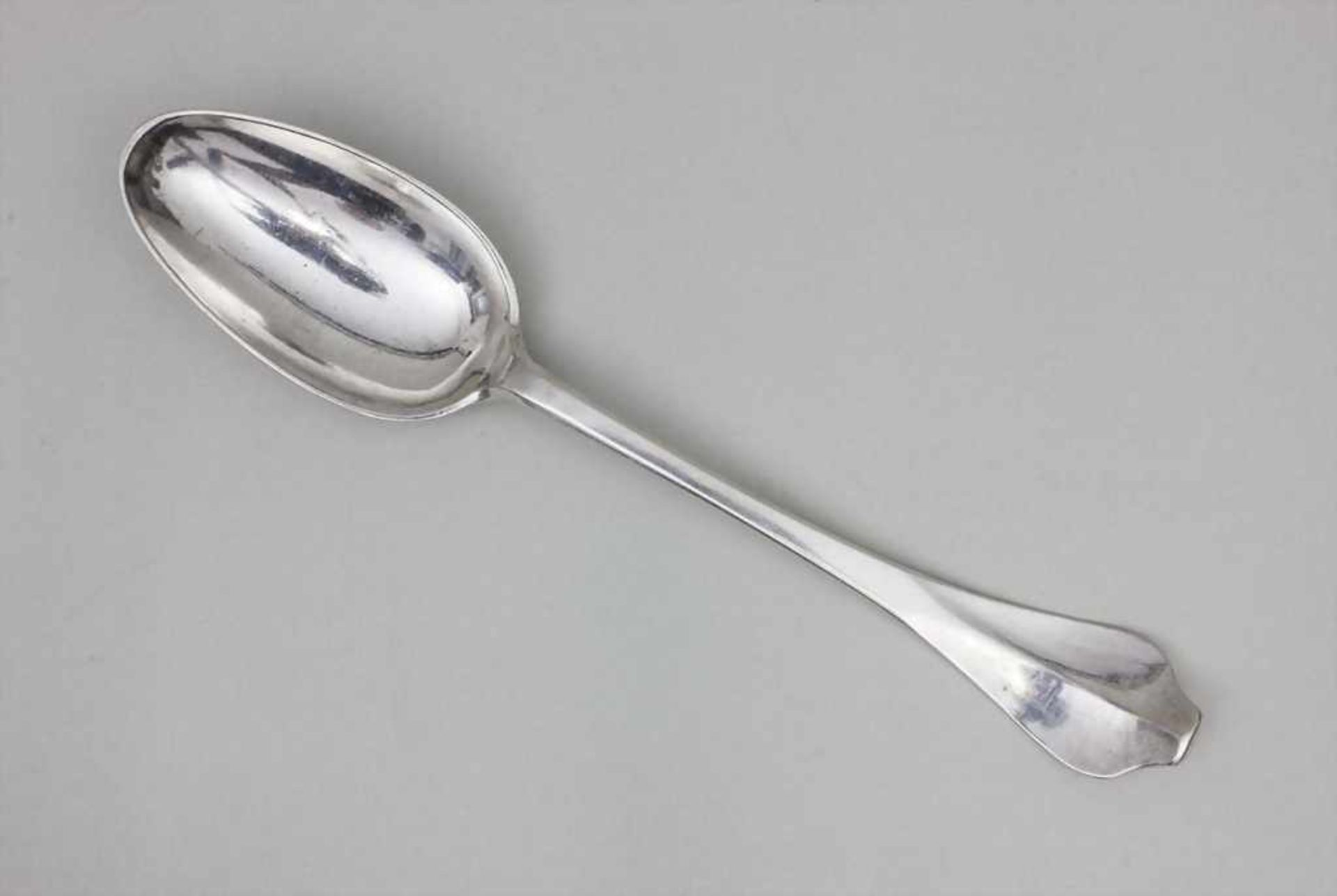 Silberlöffel/Silver Spoon, Johannes Jansen, Rotterdam, 1788 Löffel mit länglicher Laffe u. konischem