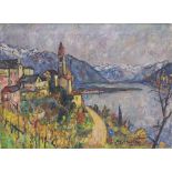Fritz Meijer (1900-1969), 'Ascona am Lago Maggiore' / 'Ascona - Lago Maggiore' Technik: Öl auf