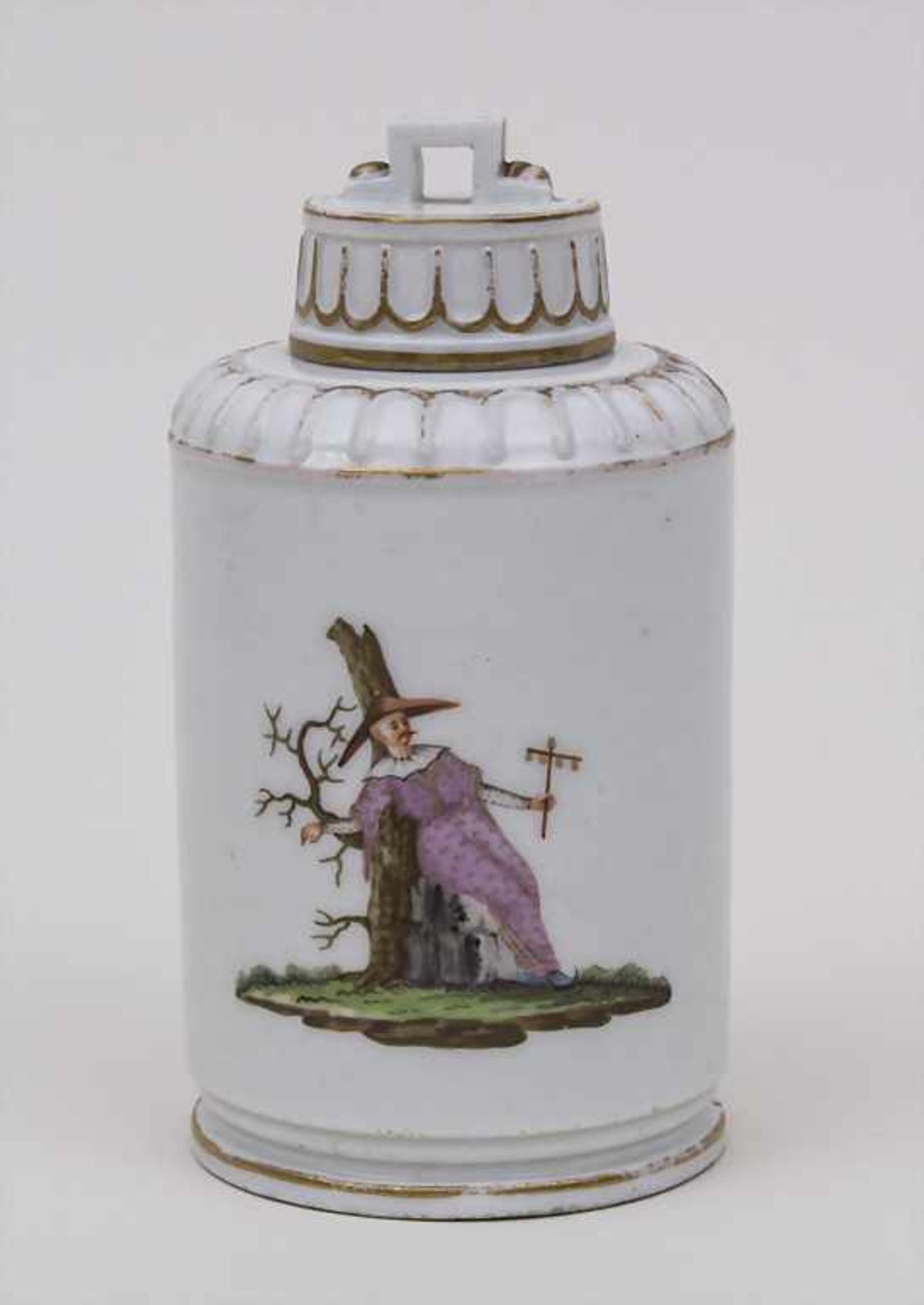 Teedose mit Chinoiserien / A Tea Caddy With Chinoiserie Decoration, Volkstedt, Rudolstadt, um 1780